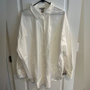 H&M White Button Up Dress Shirt for Men NWT Size XXL